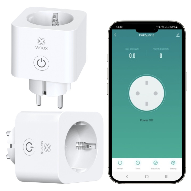Smart Gniazdko WIFI Tuya Watomierz WOOX R6113