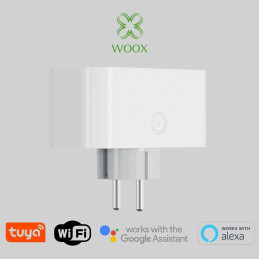 Podwójne Gniazdko Inteligentne WIFI Tuya SMART Watomierz Programator WOOX – zdjęcie 2