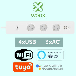 Przedłużacz WIFI Listwa zasilająca SMART USB C WOOX R6132 – zdjęcie 2