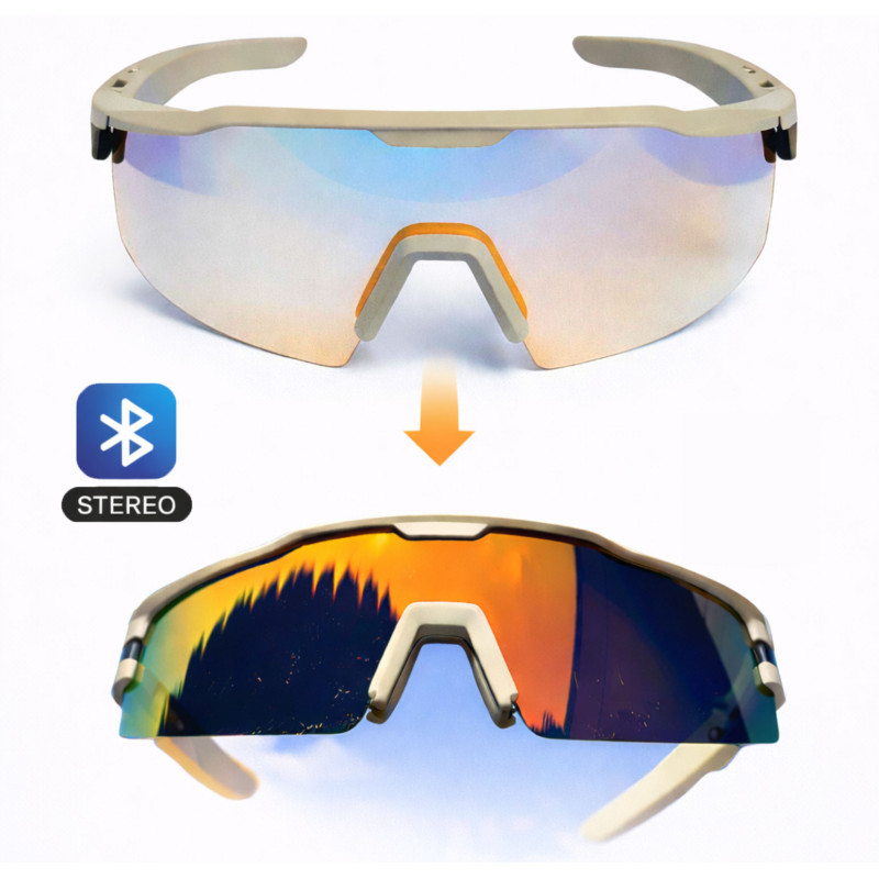 Okulary fotochromowe rowerowe słuchawki Bluetooth Shanren CG300