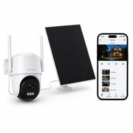 Kamera zewnętrzna WIFI solarna obrotowa PTZ Pojemna bateria AI MEARI N2