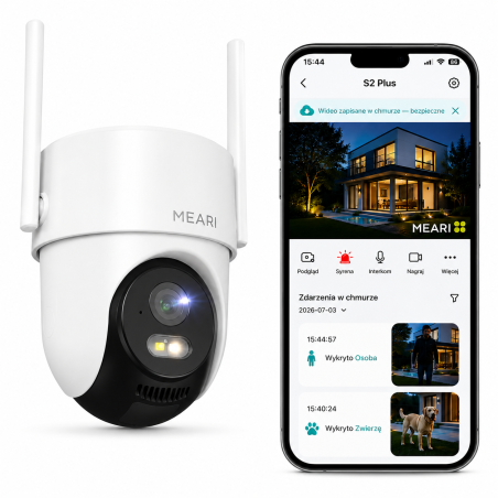 Kamera zewnętrzna WiFi obrotowa Premium AI 5GHz MEARI