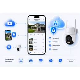 Kamera zewnętrzna WiFi obrotowa Premium AI 5GHz MEARI – zdjęcie 4