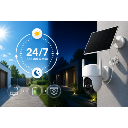Kamera zewnętrzna WIFI solarna obrotowa PTZ Pojemna bateria AI MEARI N2 – zdjęcie 2