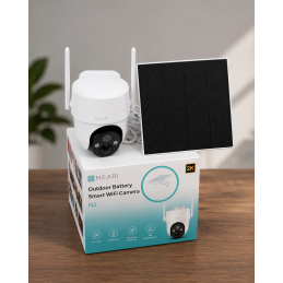 Kamera zewnętrzna WIFI solarna obrotowa PTZ Pojemna bateria AI MEARI N2 – zdjęcie 5
