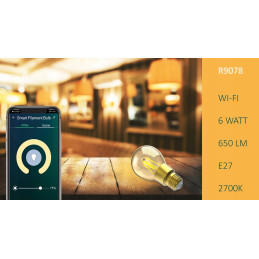 Żarówka E27 LED WiFi dekoracyjna retro Edison steruj w aplikacji TUYA WOOX – zdjęcie 22