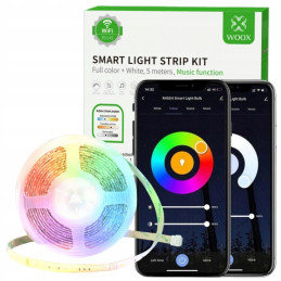 WOOX R5093 Inteligentna taśma LED, WiFi, 30W, 5m – zdjęcie 17