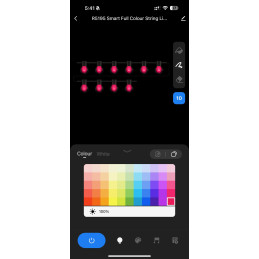 Girlanda Ogrodowa Świetlna LED Lampki Zewnętrzne WiFi Smart WiFi RGB 12,3m WOOX – zdjęcie 6
