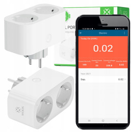 Podwójne Gniazdko Inteligentne WIFI Tuya SMART Watomierz Programator WOOX – zdjęcie 13
