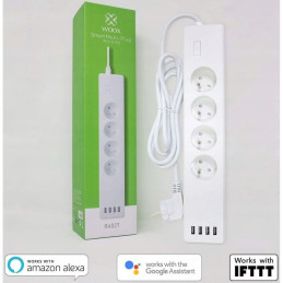 Listwa zasilająca Smart Przedłużacz WIFI SMART 4x USB Tuya aplikacja mobilna WOOX R4027 – zdjęcie 14