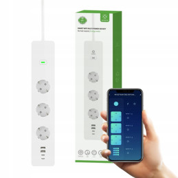 Przedłużacz WIFI Listwa zasilająca SMART USB C WOOX R6132 – zdjęcie 17