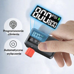 Pompka rowerowa elektryczna, latarka LED, wydajna i niezawodna Shanren BL01 – zdjęcie 3