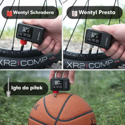 Pompka rowerowa elektryczna, latarka LED, wydajna i niezawodna Shanren BL01 – zdjęcie 4