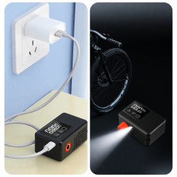 Pompka rowerowa elektryczna, latarka LED, wydajna i niezawodna Shanren BL01 – zdjęcie 6
