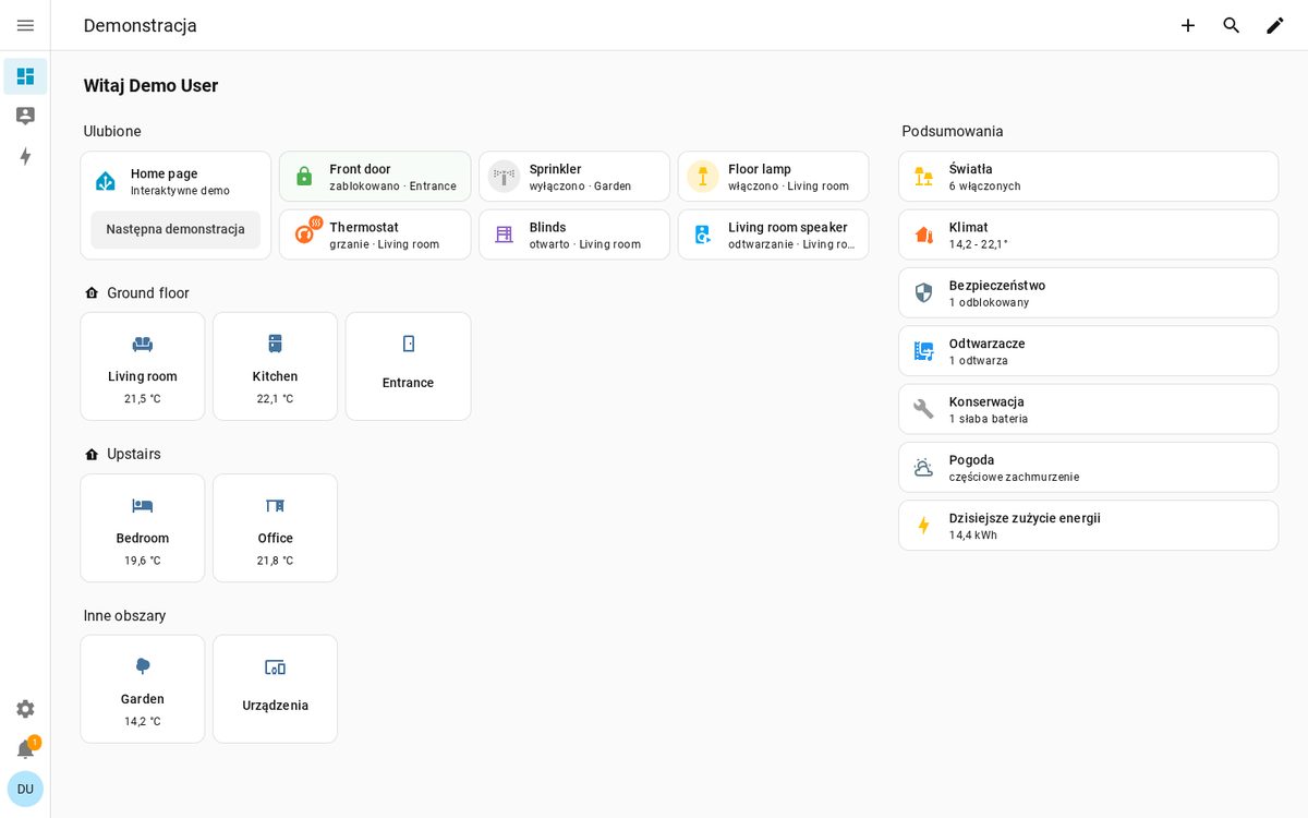 Home Assistant – prosty pulpit