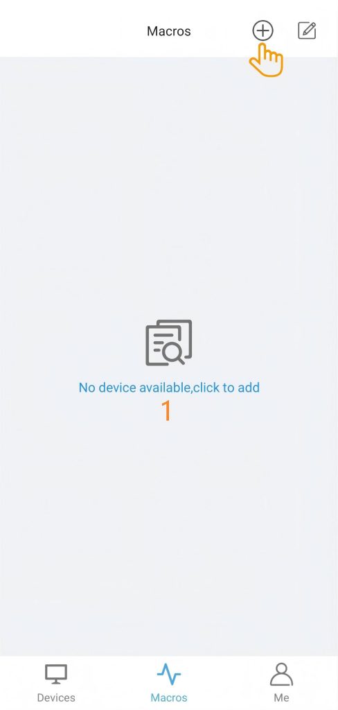 Zakładka Macros i przycisk Add
