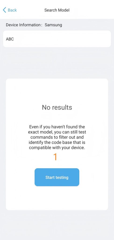 Opcja I can't find the corresponding model