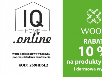 Rabat 10% i darmowa wysyłka na produkty WOOX